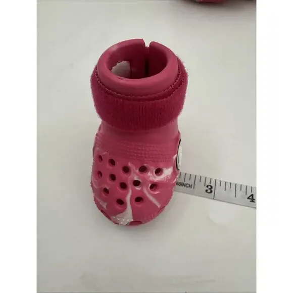 Bark Box Crocs Dog Shoes Pink Dragonfruit Size Small Complete Set New in Box - Picture 6 of 11